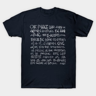 Our Father Christian prayer illustration T-Shirt